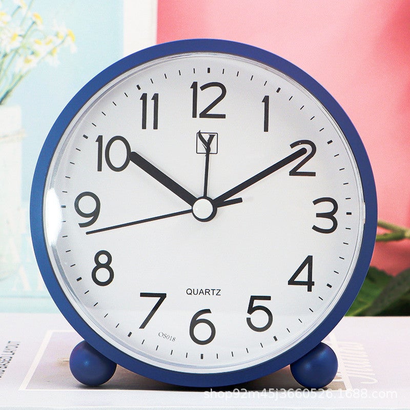 Time Alarm Clock Large Character Student Learning Alarm Clock Home Table Set Quiet Scanning Small Clock Desktop Bedroom Bedside Table - Image 2